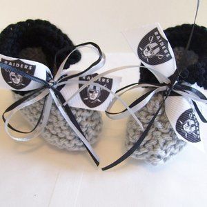 RAIDERS Handmade Baby Booties